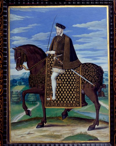 Ritratto equestre di Enrico II da François Clouet