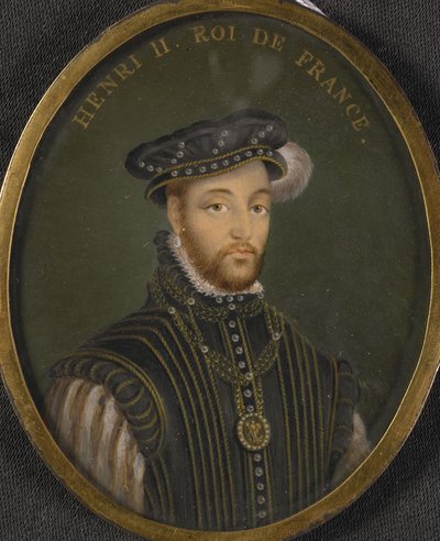 Ritratto di Re Enrico II di Francia Copia da François Clouet