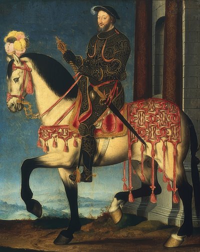 Ritratto equestre di Francesco I, Re di Francia da François Clouet
