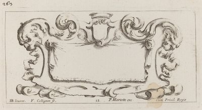 Cartiglio da François Collignon after Stefano Della Bella