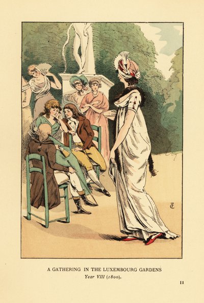 Riunione nei Giardini del Lussemburgo, Anno VIII da François Courboin