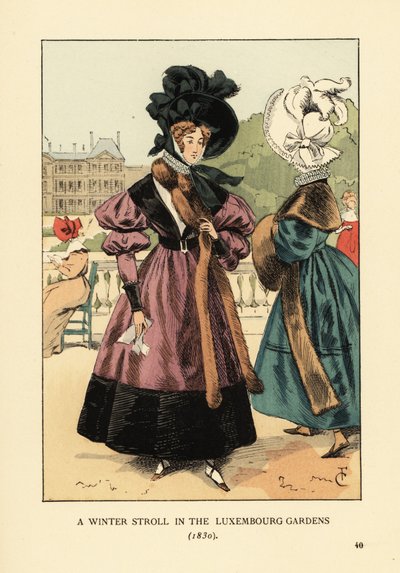 Una passeggiata invernale nei Giardini del Lussemburgo da François Courboin