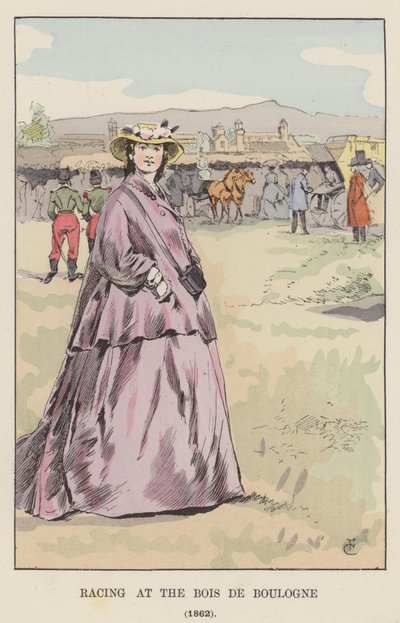 Corse al Bois de Boulogne, 1862 da François Courboin