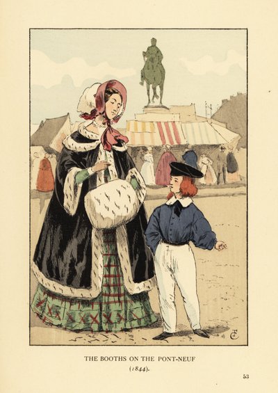 Le bancarelle sul Pont Neuf, Parigi da François Courboin