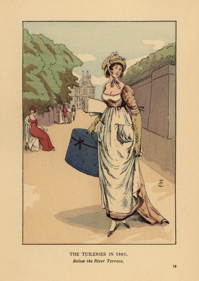 Passeggiando nelle Tuileries, sotto la terrazza del fiume da François Courboin