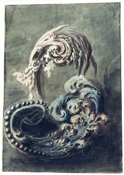 Ornamento a rotolo da François Cuvilliés the Younger