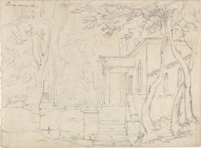 Casa con Portico a Ermenonville da François Edouard Bertin