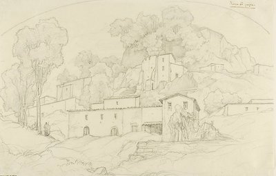 Rocca di Papa da François Edouard Bertin