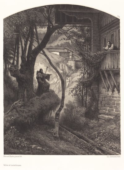 Valle di Lauterbrunnen da François Edouard Bertin