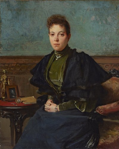Ritratto di Vera Kharitonenko da Francois Flameng