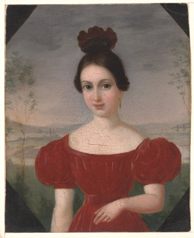 Ritratto di Marie Louise Tétu, Madame François Fleischbein, c.1833-36 da François Fleischbein