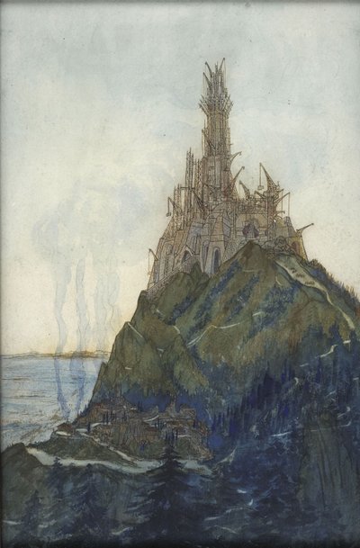 Tempio del Pensiero, dedicato a Beethoven, in costruzione, 1897-1914 da François Garas