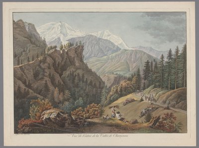 Veduta della valle di Chamonix da François Guillaume Lardy (possibly)