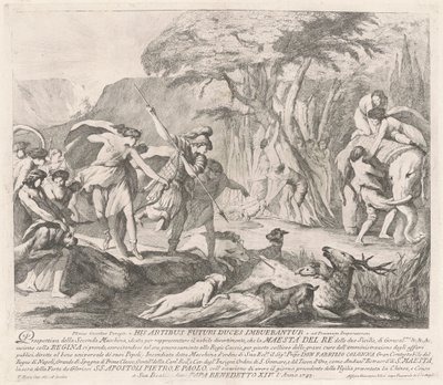 La Seconda Macchina per la Chinea del 1743: La Caccia Reale da François Hutin