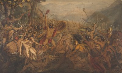 Scena di battaglia, XIX secolo da François Joseph Heim