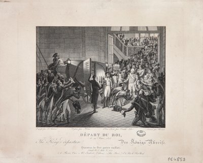 Partenza del Re, 19 marzo 1815, c.1820 da François Joseph Heim