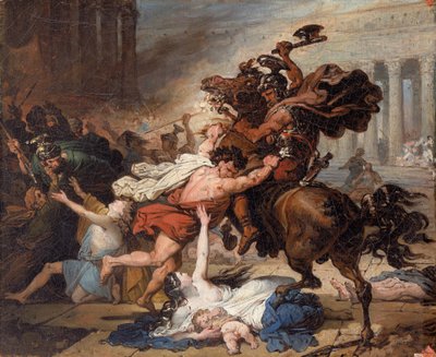 Studio per la distruzione di Gerusalemme da parte dei Romani da François Joseph Heim