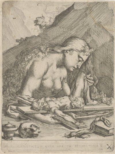 Santa Maria Maddalena come peccatrice penitente da François Joseph Lonsing