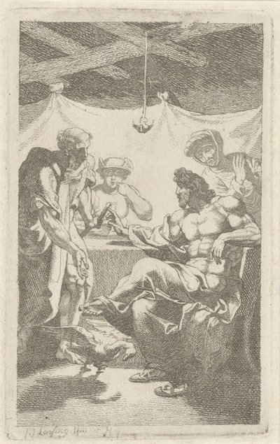 Giove e Mercurio da Filemone e Bauci da François Joseph Lonsing