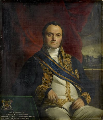 Ritratto di Léonard Pierre Joseph, Visconte du Bus de Gisignies, Commissario Generale da François Joseph Navez