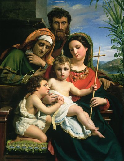 La Sacra Famiglia con i Santi Giovanni Battista ed Elisabetta, 1823 da François Joseph Navez