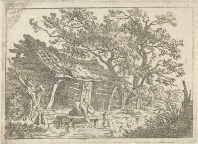 Paesaggio con un fienile da François Joseph Pfeiffer (II)