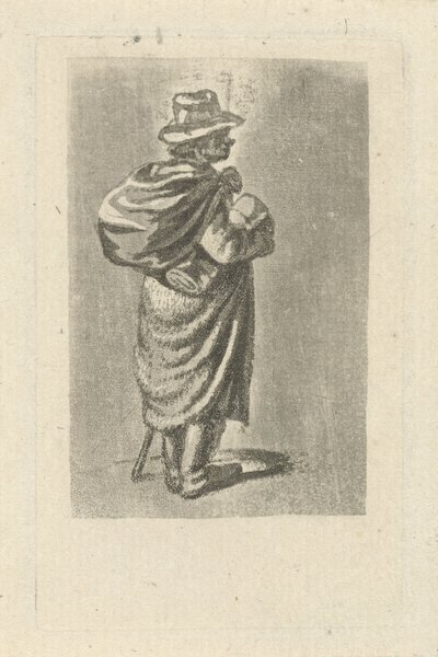 Viaggiatore con sacco sulla schiena da François Joseph Pfeiffer (II)