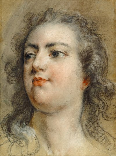 Testa di re Luigi XV da François Le Moyne