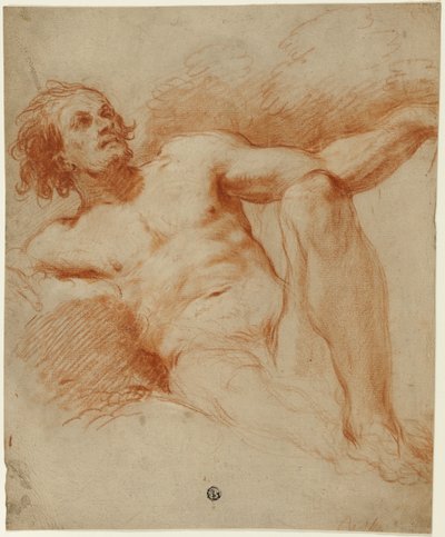 Nudo maschile seduto da François Le Moyne