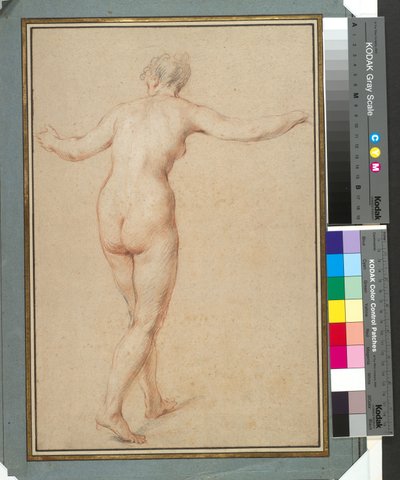 Nudo femminile in piedi visto da dietro da François Lemoyne