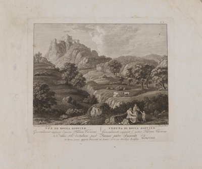 Vue de Rocca Giovine (no. V) da François Morel