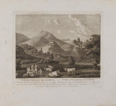 Veduta del Villaggio di Licenzo (n. VI) da François Morel