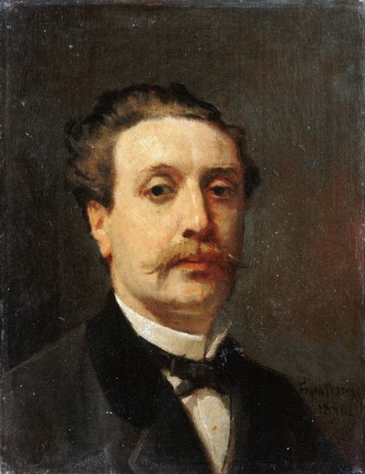 Ritratto di Guy de Maupassant da François Nicolas Auguste Feyen Perrin