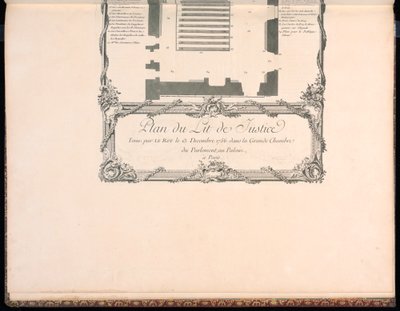 Piano del Lit de Justice da Francois Nicolas Martinet