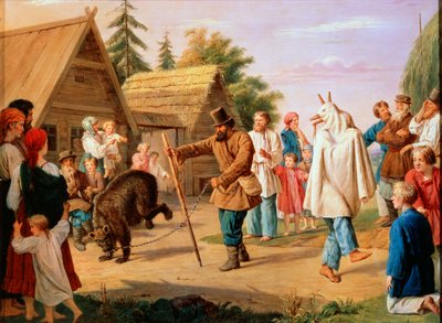 Buffoni in un villaggio da François Nicolas Riss