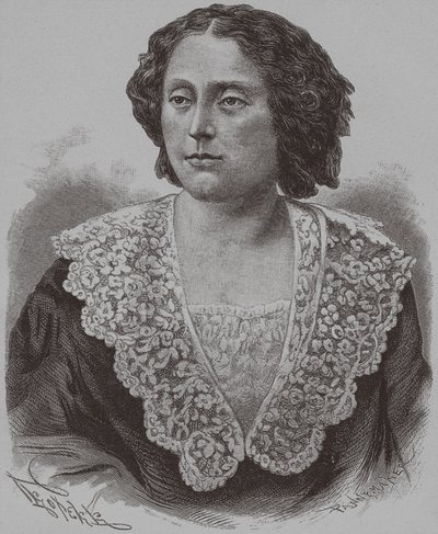 Ritratto della principessa Nino Aleksandrovna Griboyedova nata Chavchavadze, 1886 da François Pannemaker