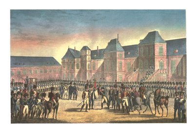 La partenza di Napoleone da Fontainebleau, 20 aprile 1814 da François Pigeot