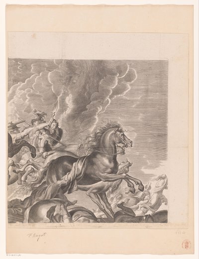 Battaglia tra Amazzoni e Greci (parte in alto a destra) da François Ragot