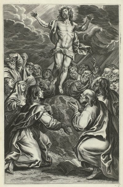 Ascensione di Cristo (serie: Vita di Cristo) da François Stuerhelt (possibly)