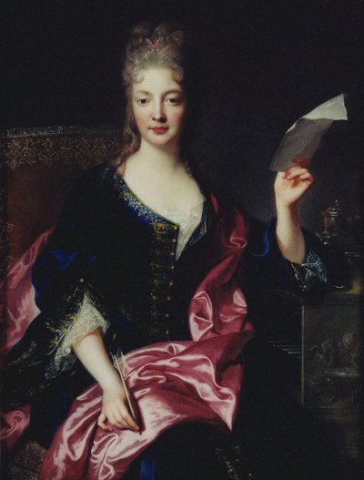 Ritratto della compositrice Elisabeth Claude Jacquet de La Guerre da François Troy de