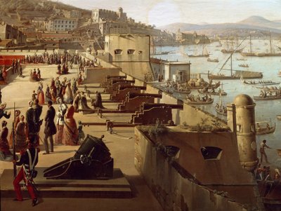 I cannoni nella Fortezza (dettaglio) da François Vervloet
