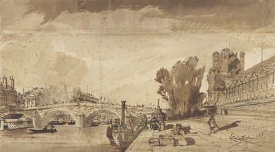 La Senna e il Pont Royal; a destra il padiglione de Flore e un