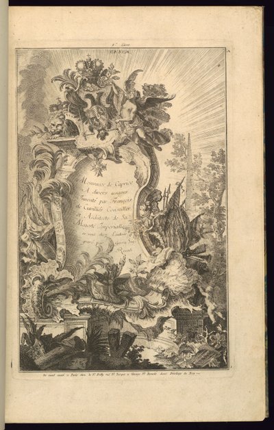 Progetto per cartiglio da François de Cuvilliés the Elder