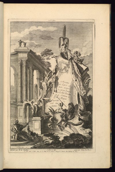 Progetto per cartiglio da François de Cuvilliés the Elder