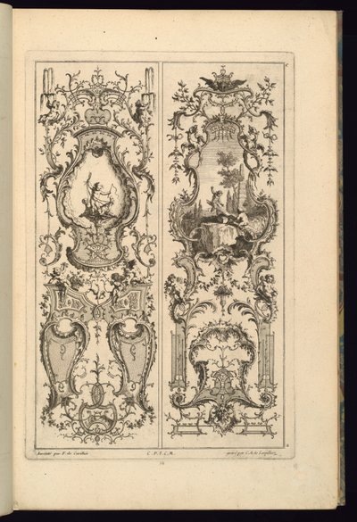 Progetto per due pannelli da François de Cuvilliés the Elder