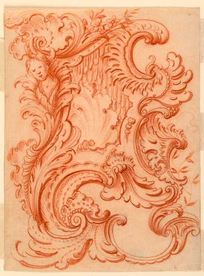 Disegno per uno Scudo Rocaille da François de Cuvilliés the Elder