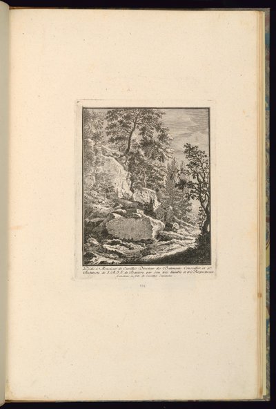Design per un Paesaggio con Rocce da François de Cuvilliés the younger