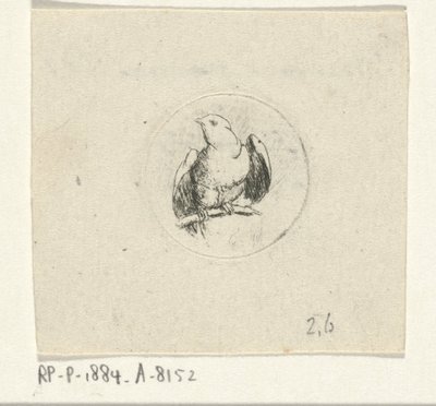 Uccello su un ramo da François de Maleck
