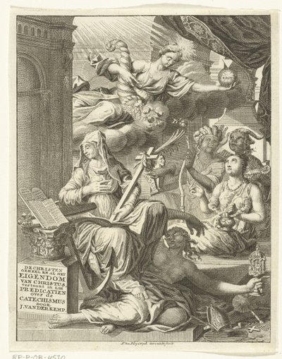Allegoria con personificazioni femminili della verità, virtù e vizi da François van Bleyswijck