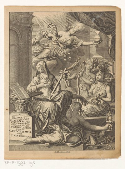 Allegoria con personificazioni femminili della verità e forse delle virtù e dei vizi da François van Bleyswijck